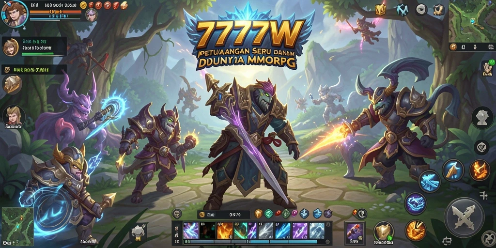 Screenshot utama menunjukkan aksi mendebarkan dalam gameplay MMORPG.