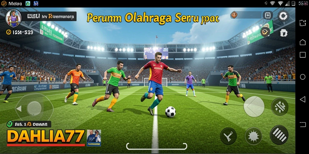 Tampilan gameplay menarik dari DAHLIA77 dalam aksi olahraga.