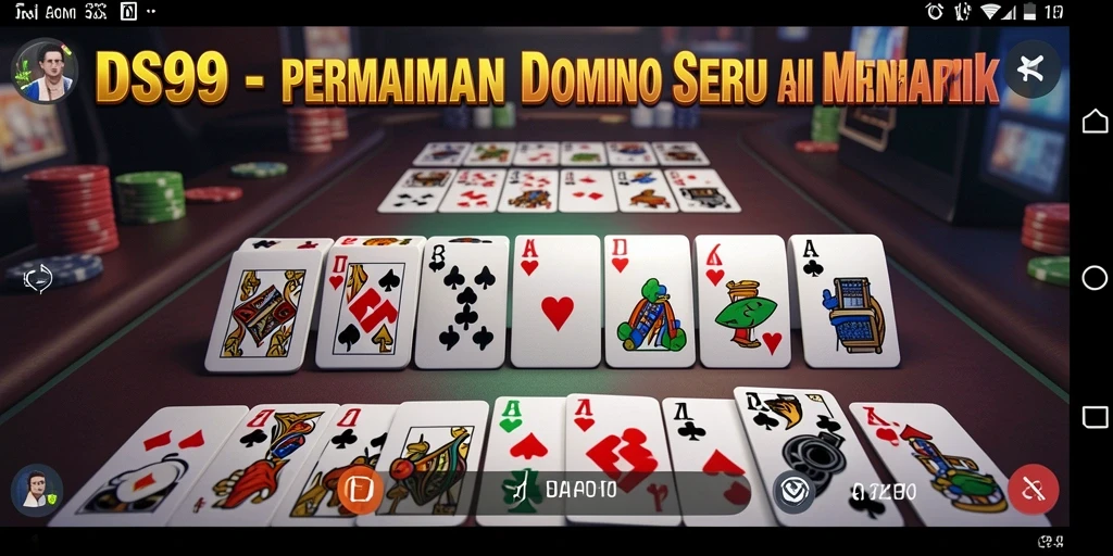 Tampilan gameplay seru di DS99 saat bermain Domino.