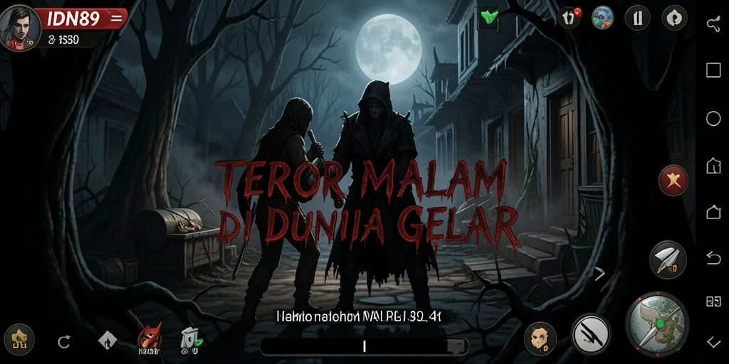 Tampilan gameplay horor yang mendebarkan dan mencekam.