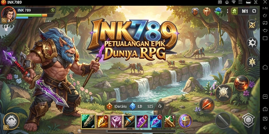 Menampilkan momen intens dalam gameplay RPG yang seru.