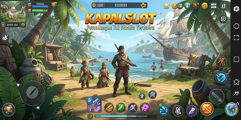 Tangkapan layar gameplay KAPALSLOT dengan aksi mendebarkan di dunia terbuka.