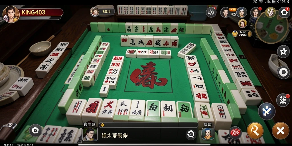 Tampilan gameplay Mahjong yang menarik di KING403.