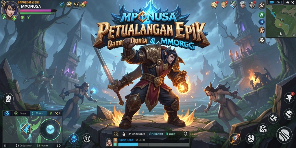 Tampilan gameplay menarik dari MPONUSA dengan aksi yang mendebarkan.