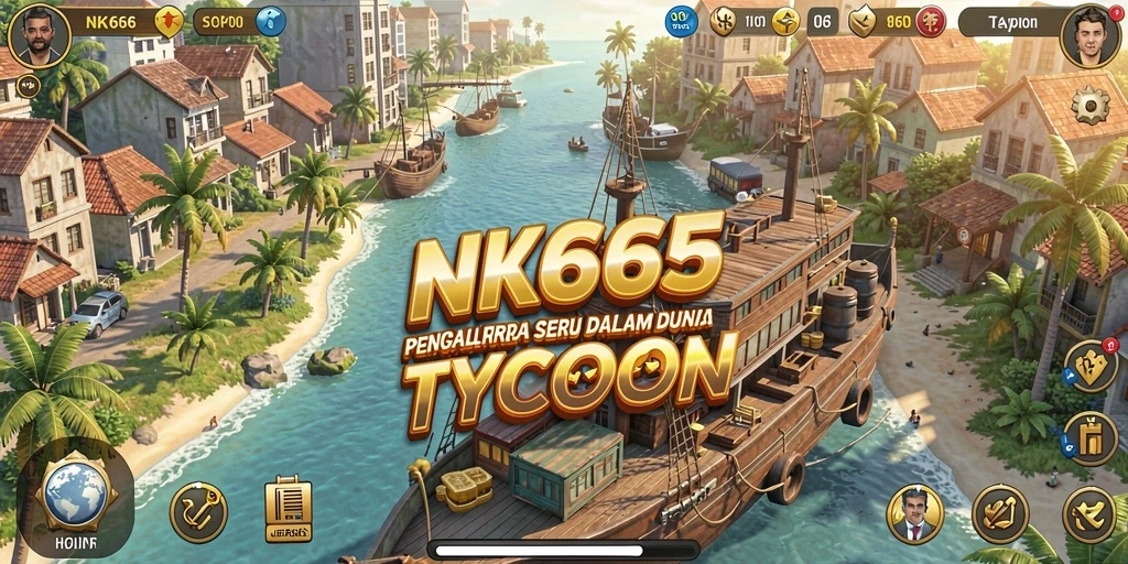 Screenshot gameplay NK666 yang menampilkan interaksi bisnis yang dinamis.