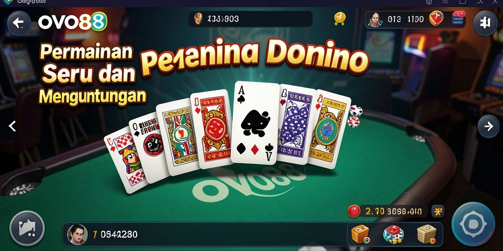 Gameplay seru OVO88 dalam permainan Domino yang mendebarkan.