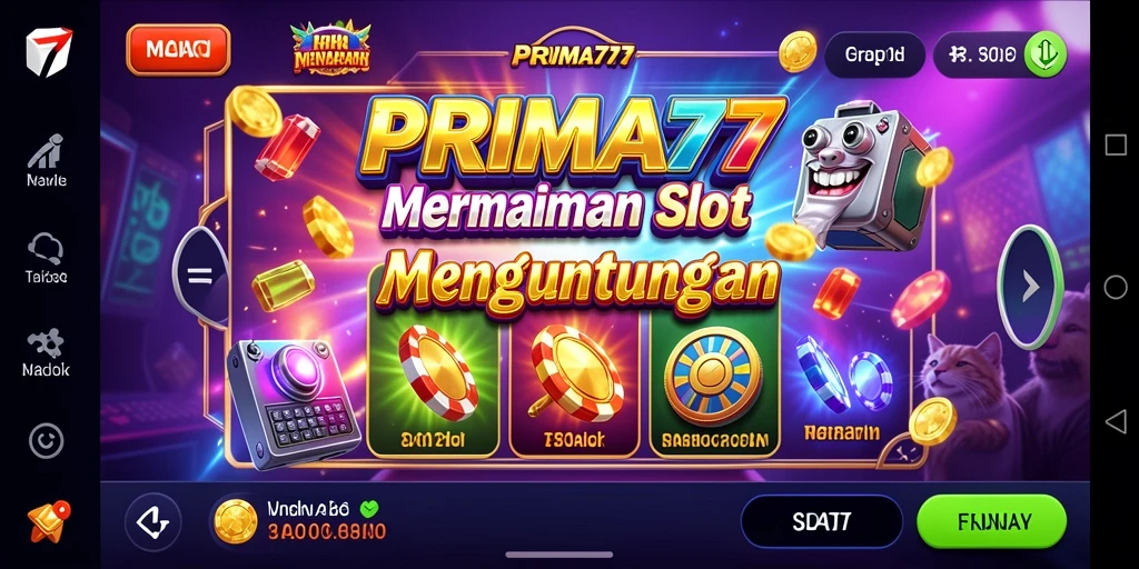 Tampilan screenshot PRIMA77 menampilkan gameplay slot yang menarik dan penuh warna.
