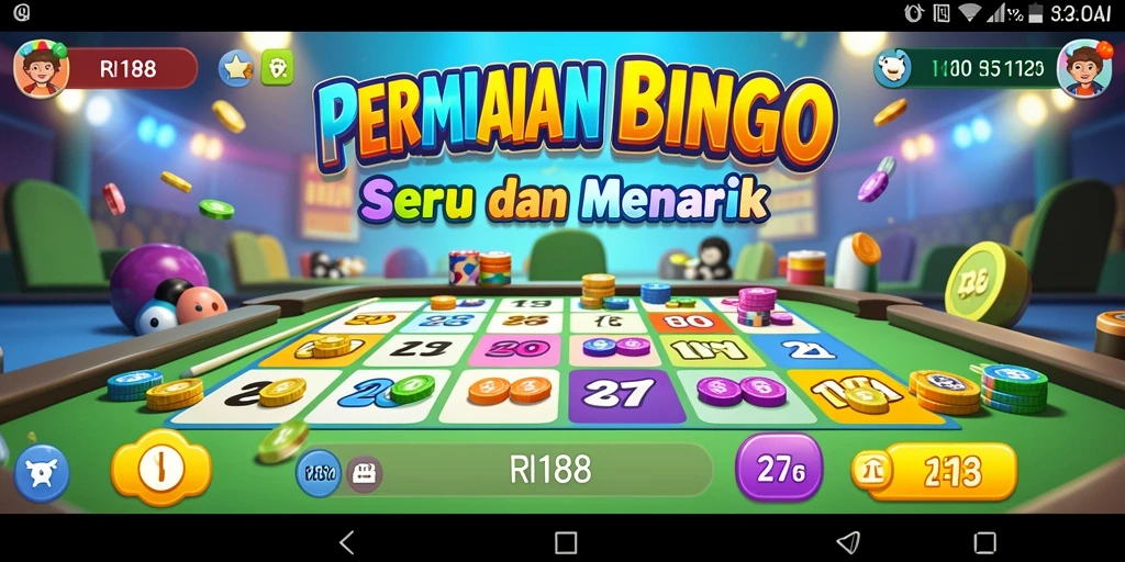 Tampilan gameplay Bingo yang menarik dan menyenangkan.