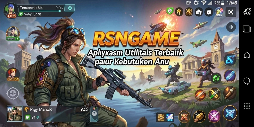 Tampilan antarmuka RSNGAME yang intuitif dan menarik.