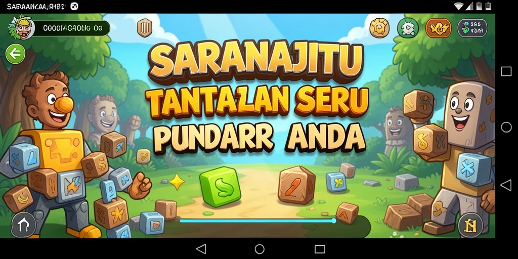 Tampilan gameplay menarik dari SARANAJITU yang penuh tantangan Puzzle.