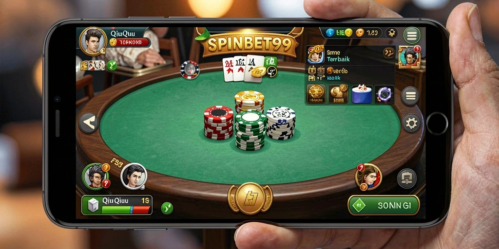 Screenshot gameplay SPINBET99 menampilkan suasana seru permainan QiuQiu.